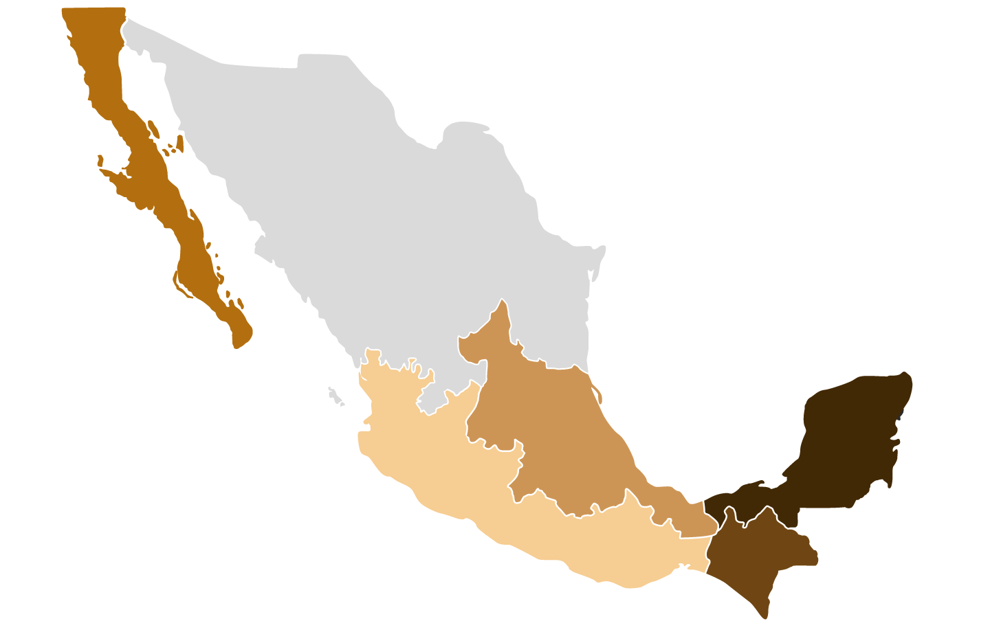 Carte du Mexique